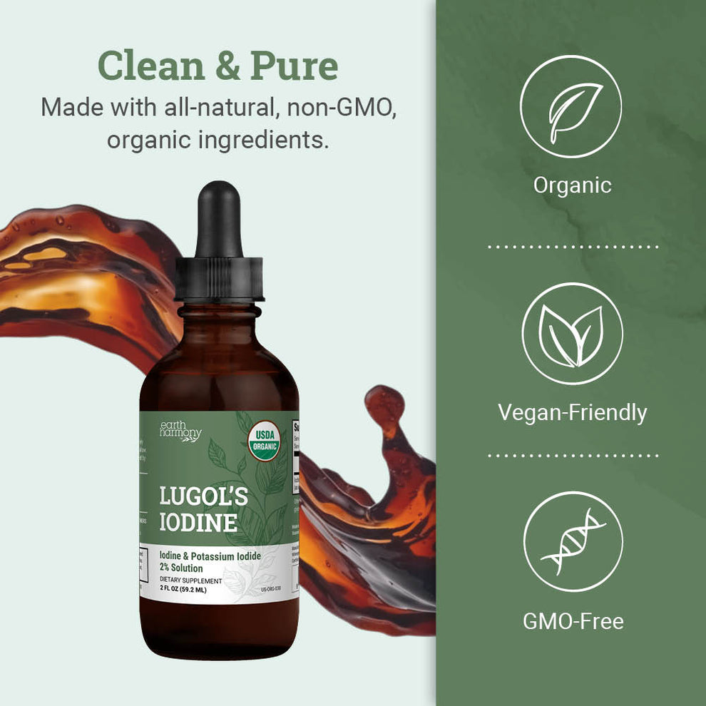 Lugol's Iodine Supplement - USDA Organic – Earth Harmony Retail