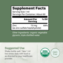 Zinc, USDA Organic, Zinc Sulfate Heptahydrate – Earth Harmony Retail